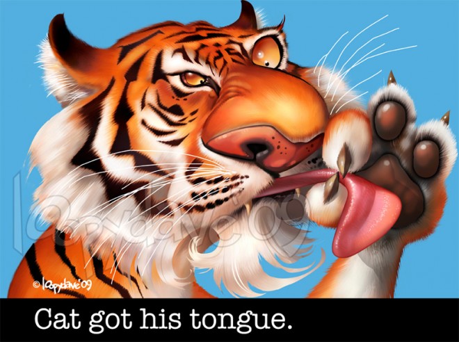 cats tongue by loopy dave