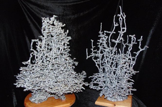 Oddly Satisfying Ant Hill Sculpture with Molten Aluminium by Anthill Art
