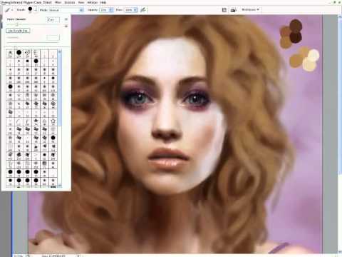 Painting wavy hair in Photoshop with Marta Dahlig