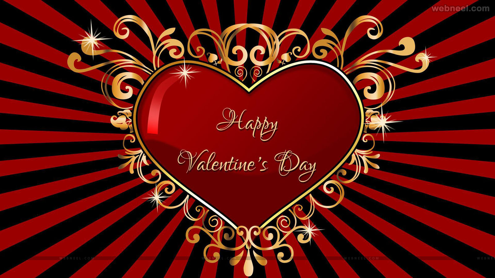 happy valentines day heart wallpaper - HD Wallpaper