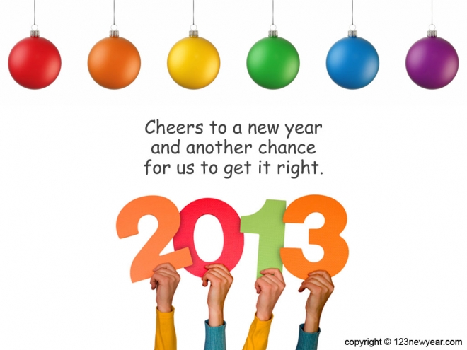cheers new year 2013 wallpaper