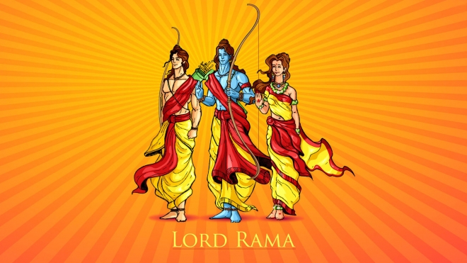 rama hindu lord cartoon wallpaper 4