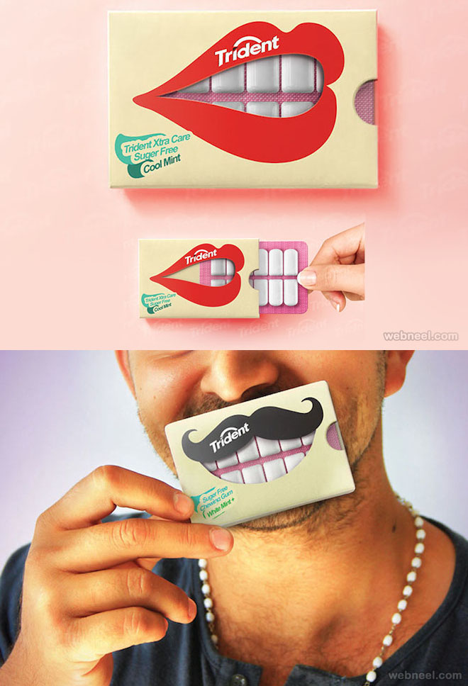 1 creative packaging design idea trident
