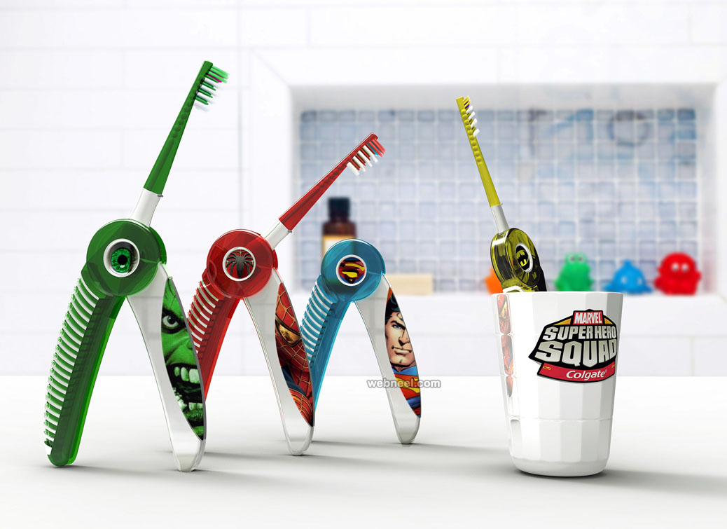 8 tooth brush kids colgate packaging design