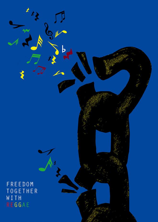 poster illustration reggae music