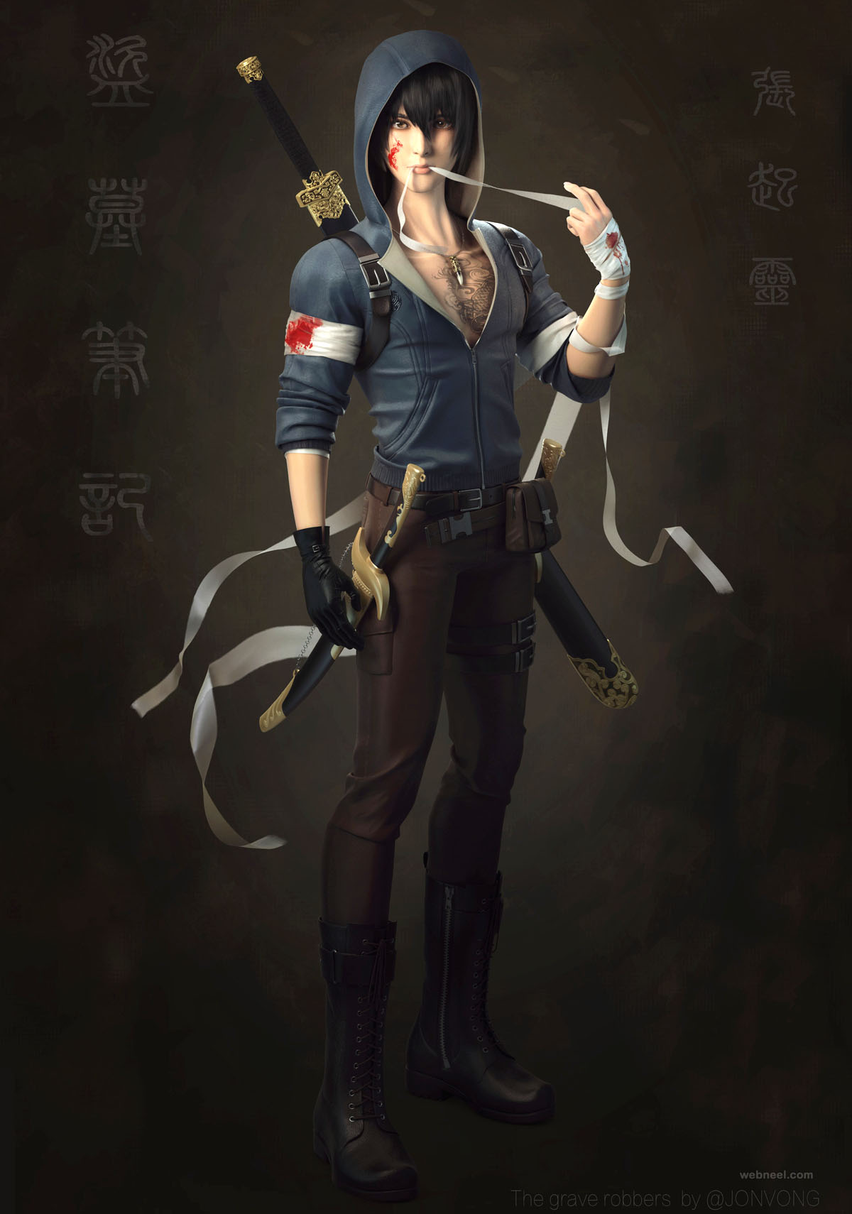 11 robber 3d character design by jonvong