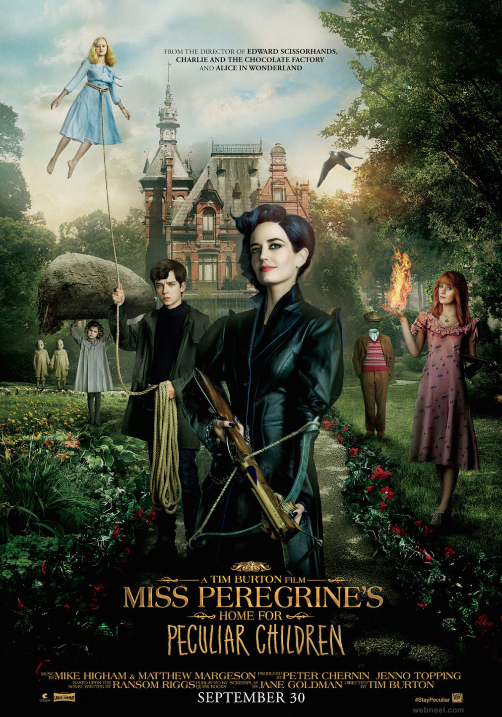 13 miss peregrines home brilliant movie poster design