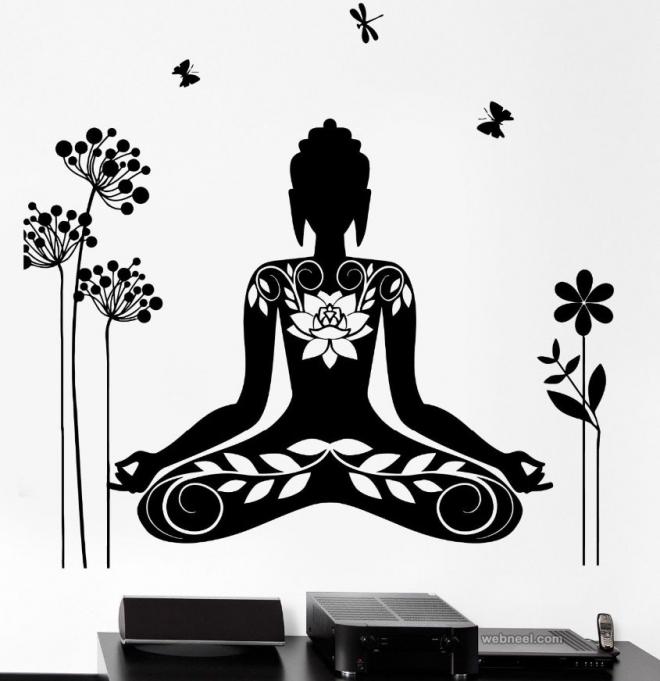 buddha wall art ideas decals
