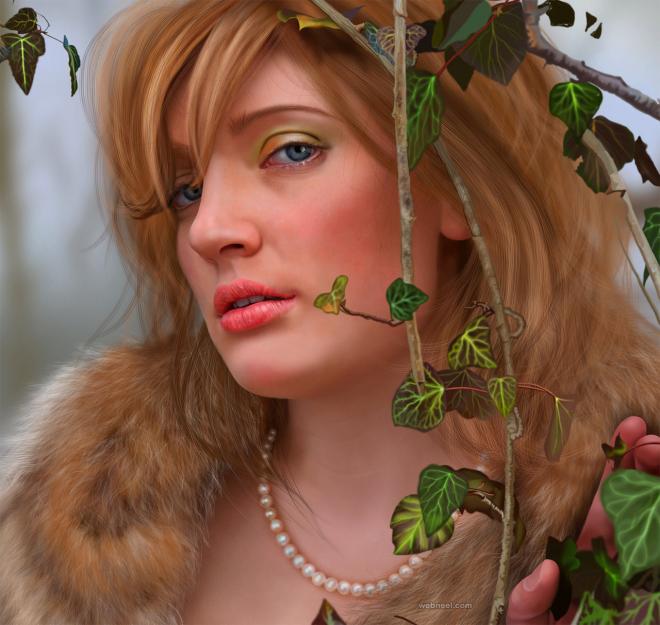realistic digital painting