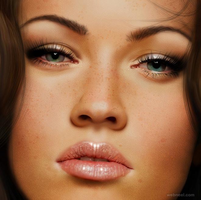 realistic digital painting