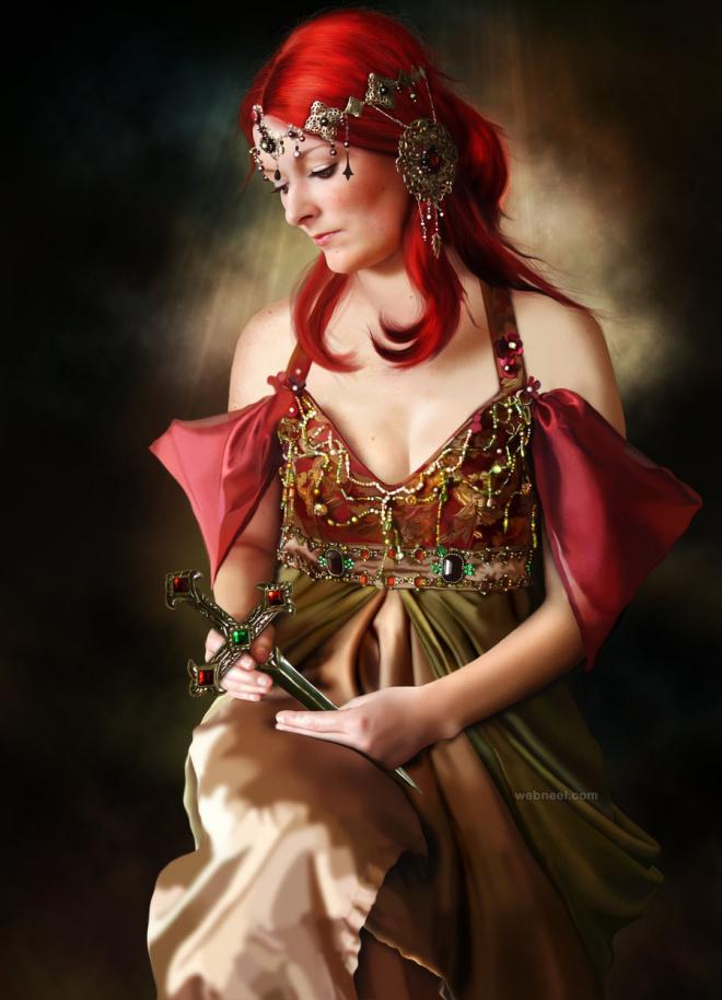 realistic digital painting