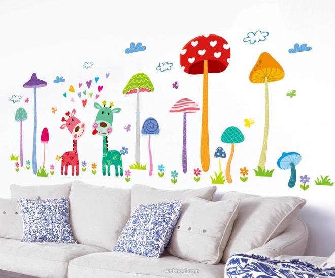 kids room wall decals art ideas