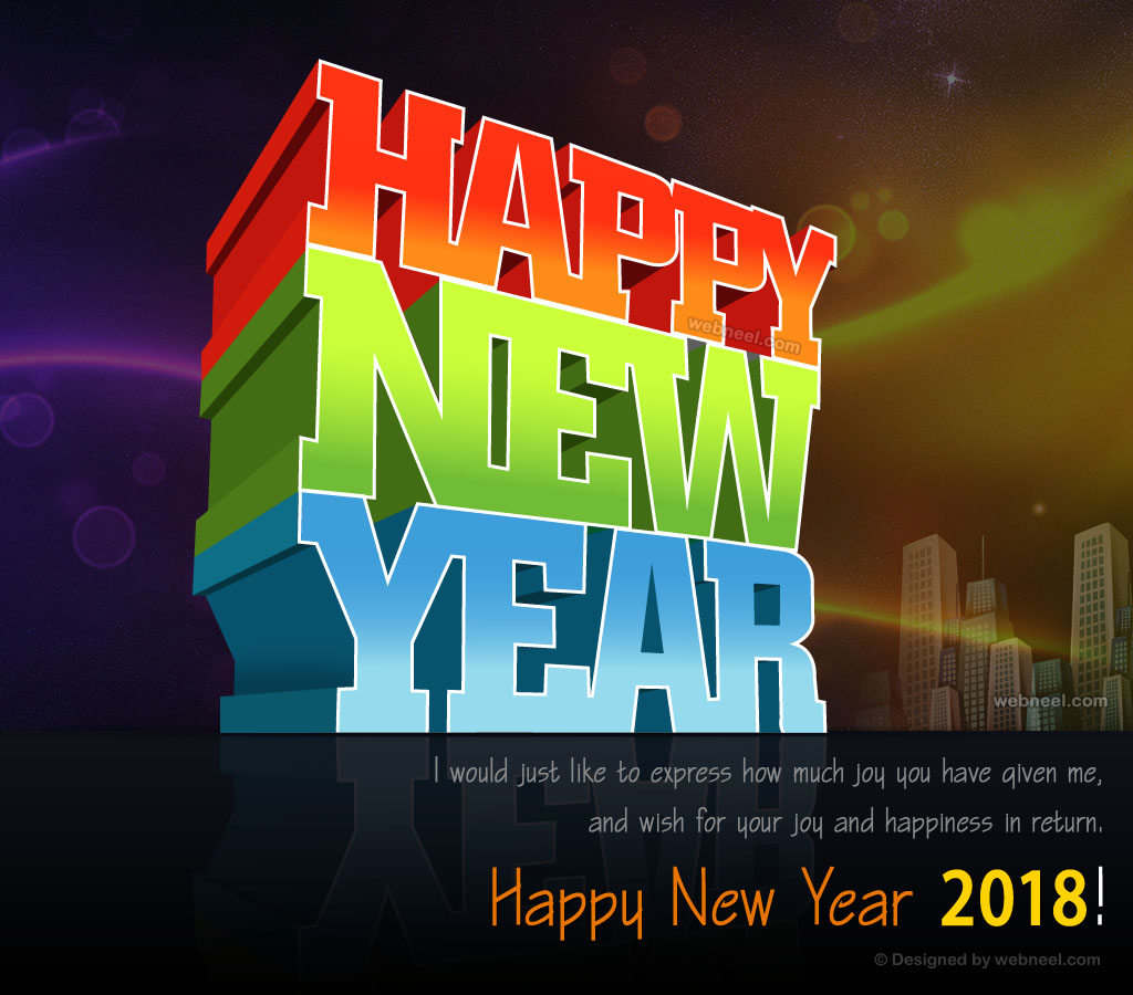 65 happy new year greeting card