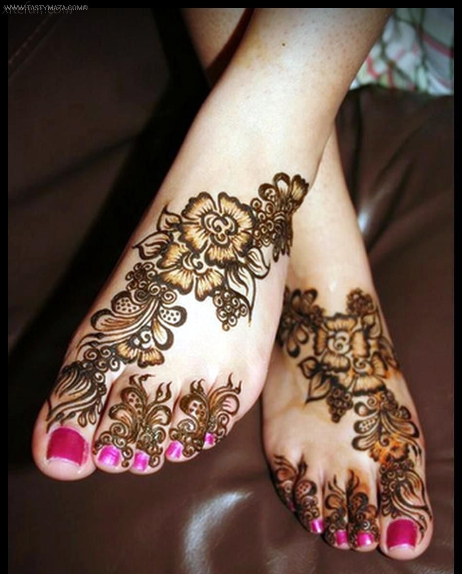 8 mehndi designs floral feet