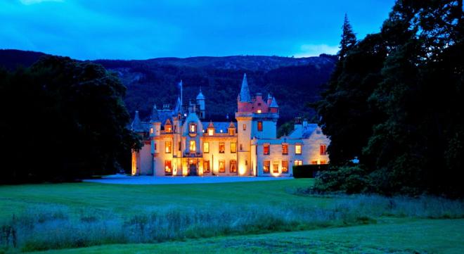 castle at night art