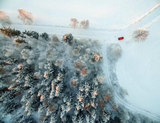 white wonderland skypixel aerial photography