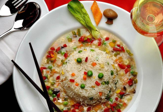 rice indian food photography