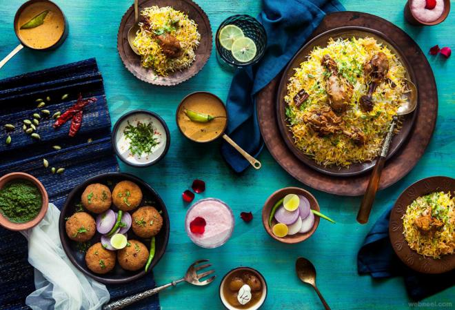 indian food photography briyani