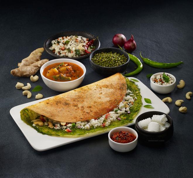 dosa indian food photography
