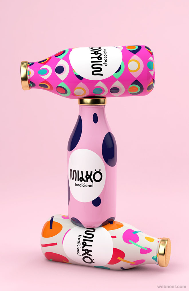 3 milko branding design by giovaniflores