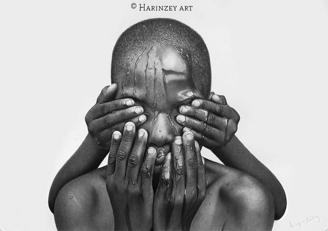hyper realistic pencil drawing