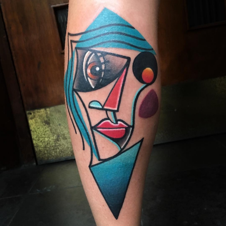 1 picasso cubism tattoo art by mike boyd