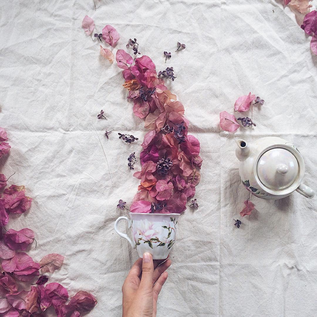 10 floral tea story by marina malinovaya