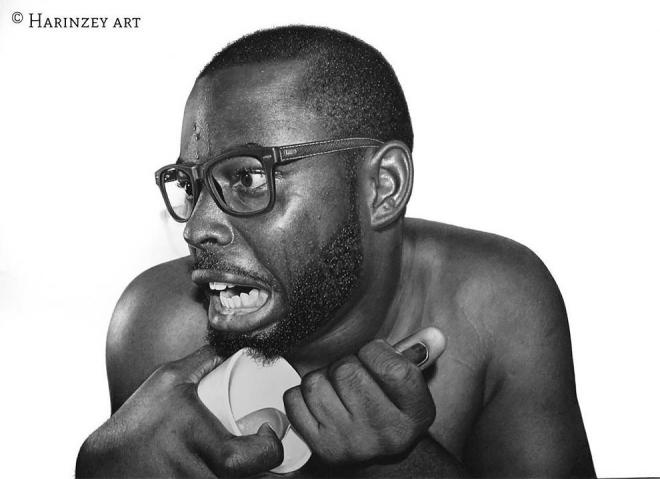 hyper realistic pencil drawing