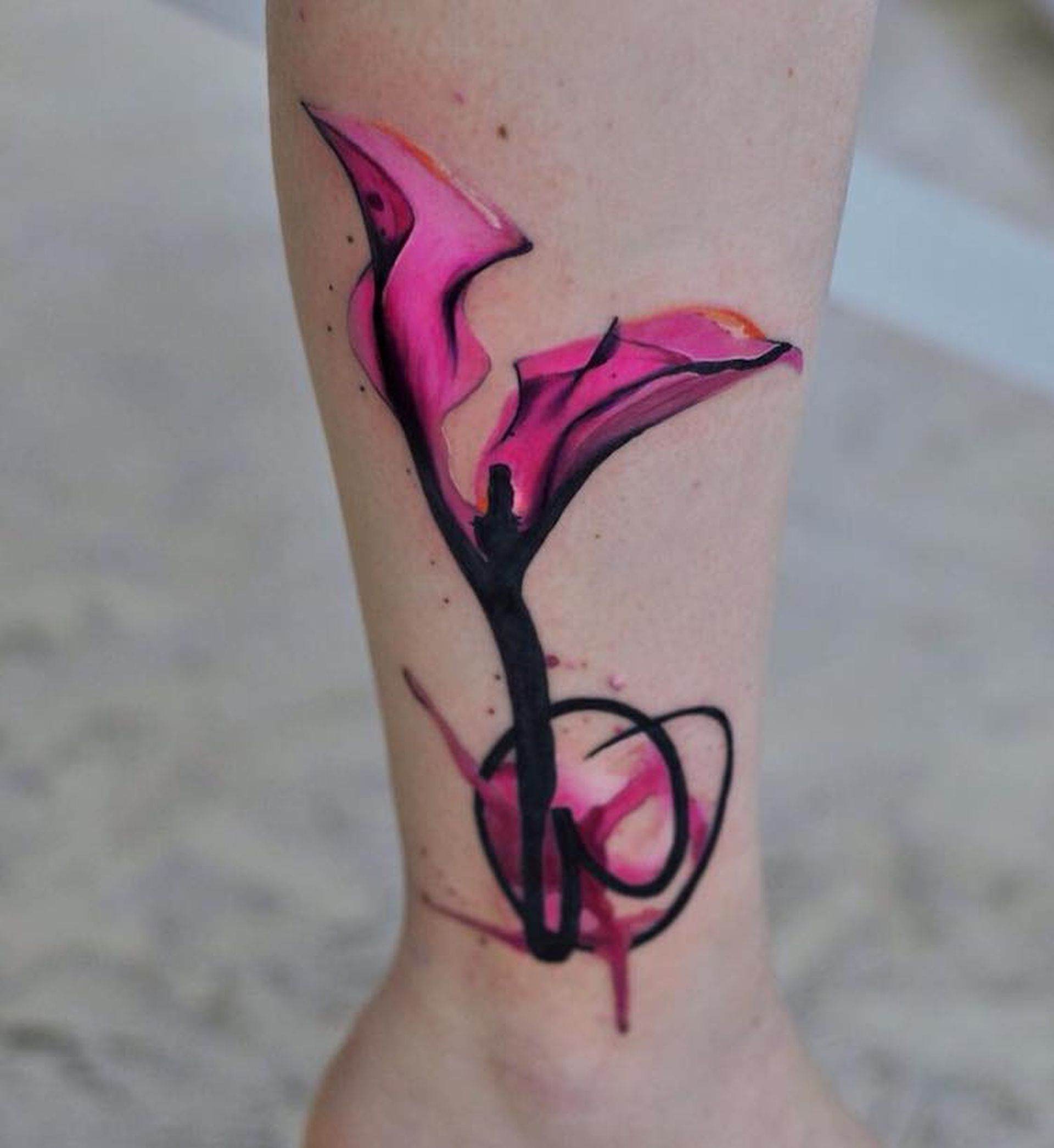 10 watercolor styled tattoo art by aleksandra