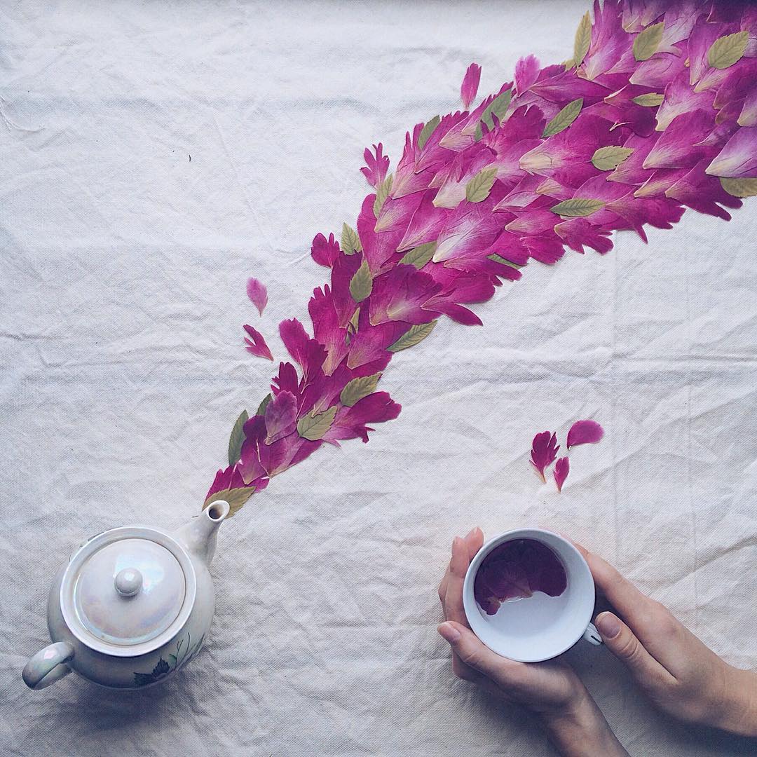 11 floral tea story by marina malinovaya