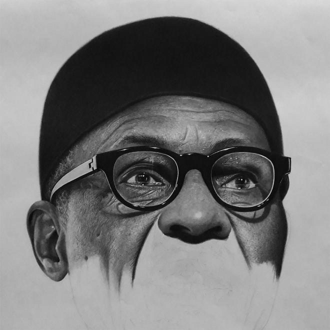hyper realistic pencil drawing