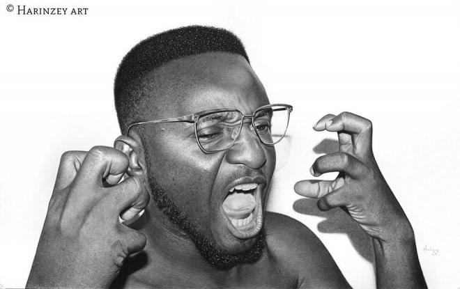 hyper realistic pencil drawing