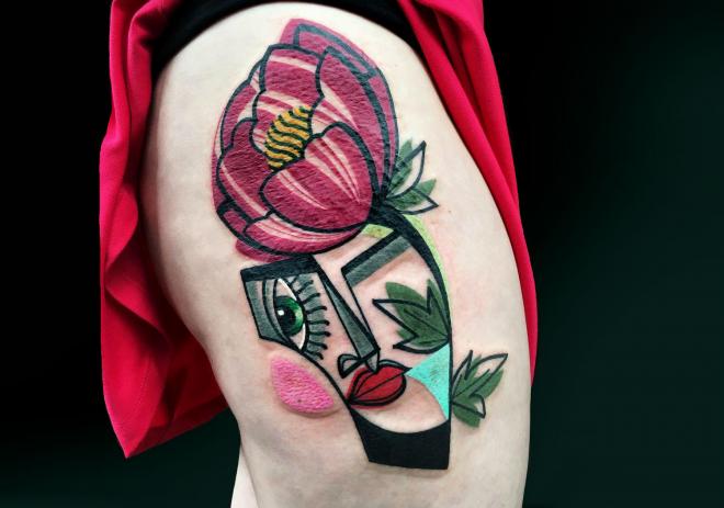 picasso cubism tattoo art