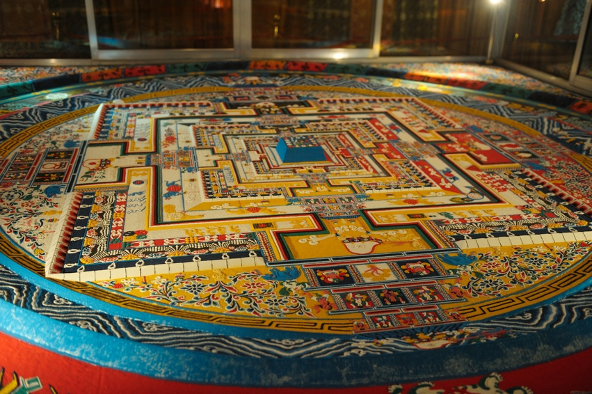 14 mandala sand art design by monks