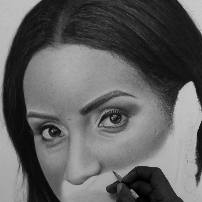 hyper realistic pencil drawing