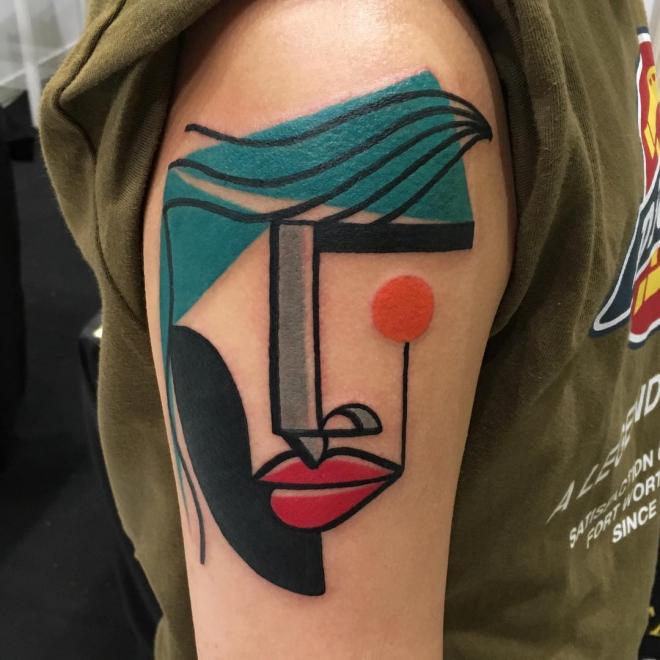 picasso cubism tattoo art