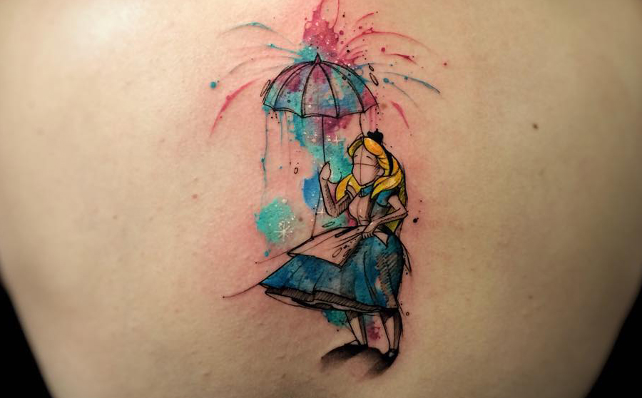 15 watercolor styled tattoo art by aleksandra