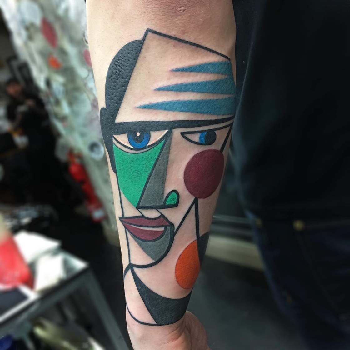 3 picasso cubism tattoo art by mike boyd