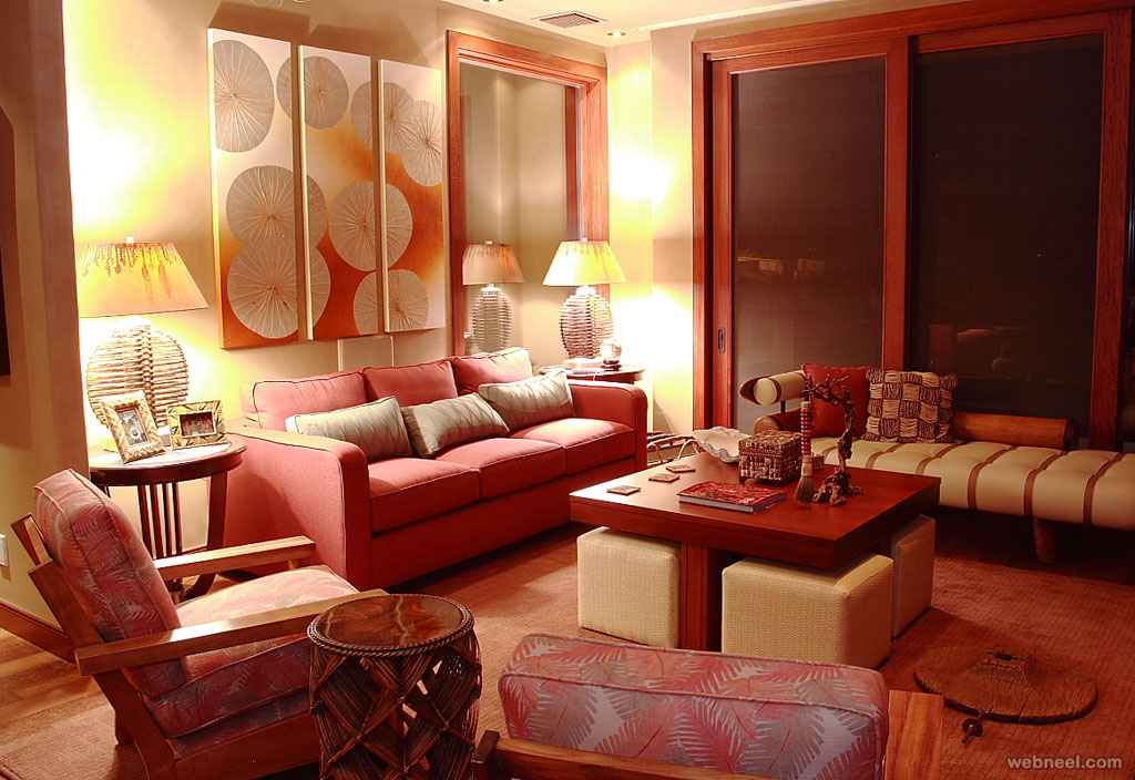 3 red modern living room design ideas