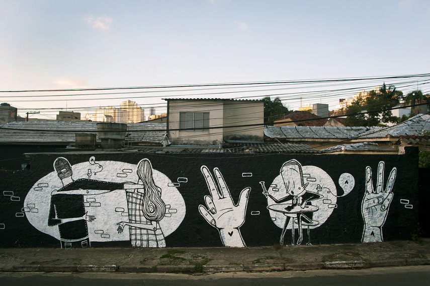 4 street drawings by alex senna