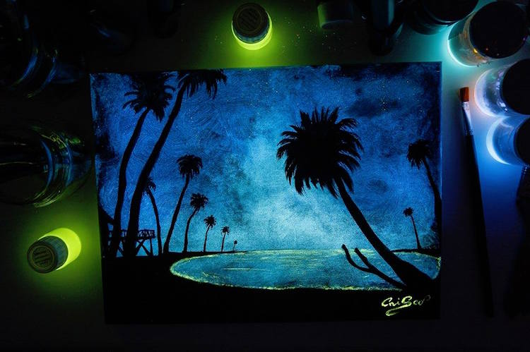 5 glow painting idea by cristoforo