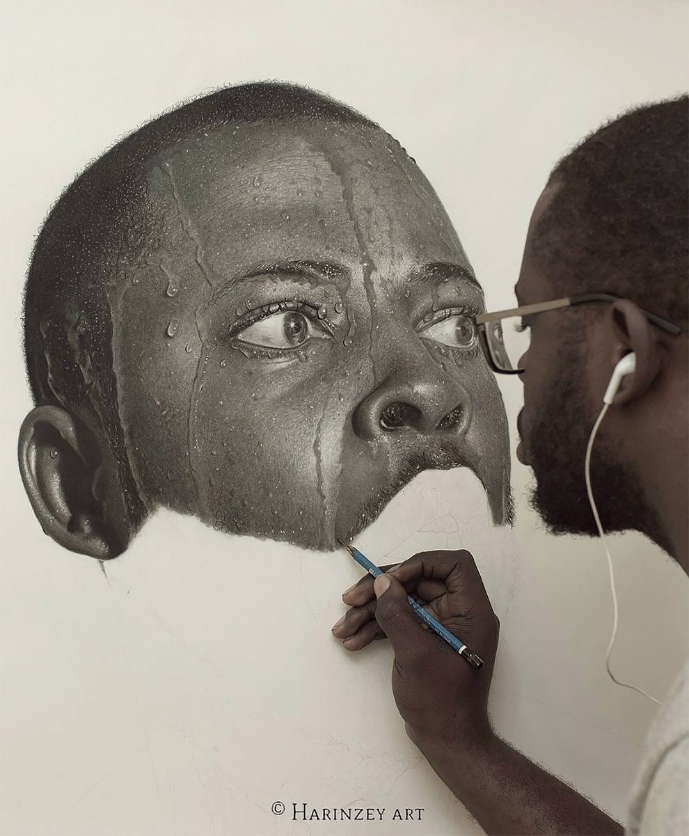 5 hyper realistic pencil drawing by arinze