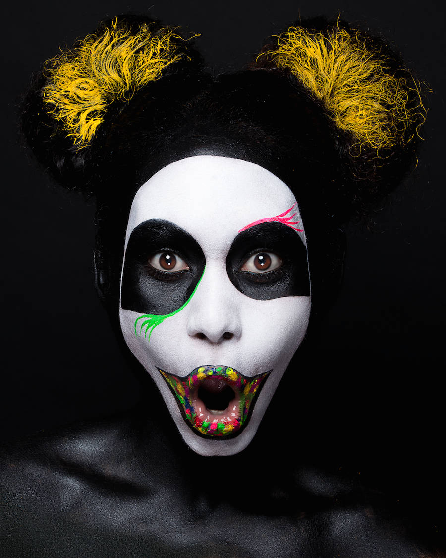 5 takashis art as face paintings
