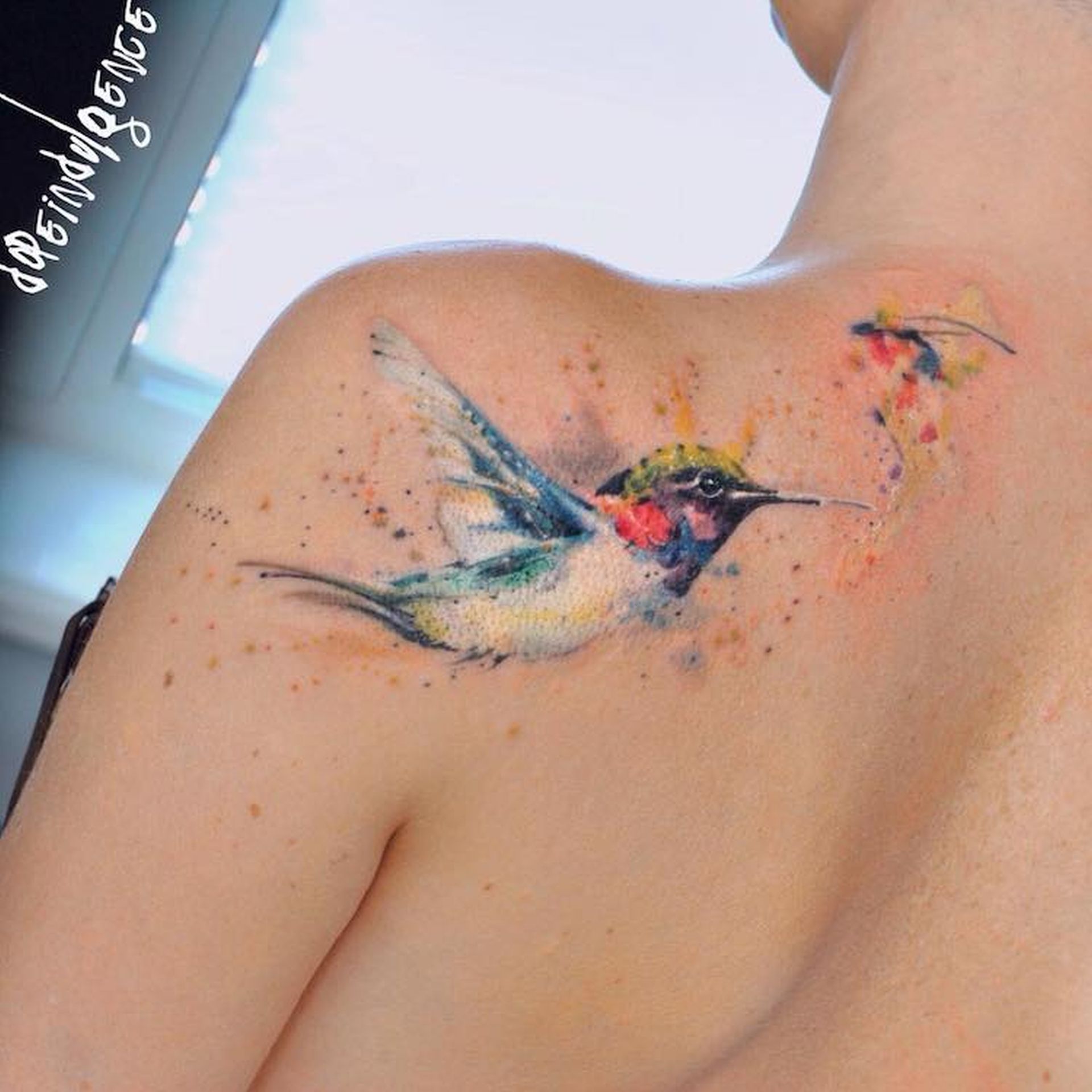 5 watercolor styled tattoo art by aleksandra