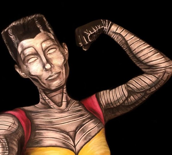 6 body painting by justine mckinney