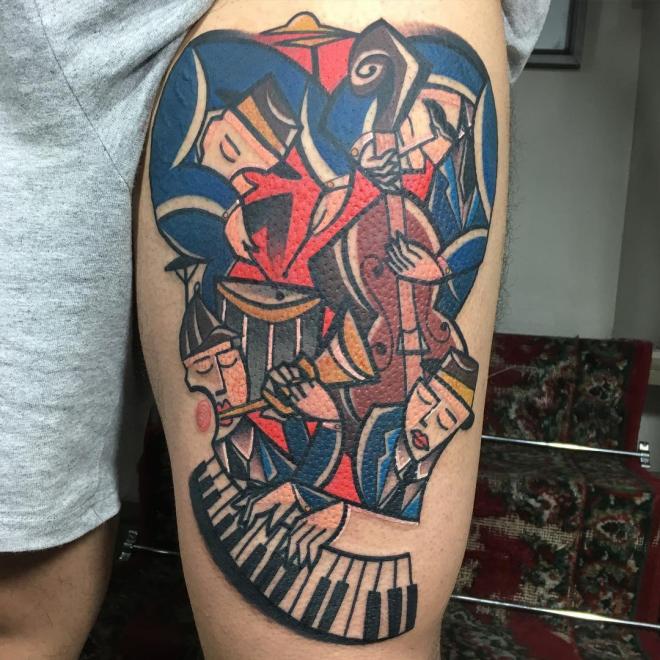 picasso cubism tattoo art