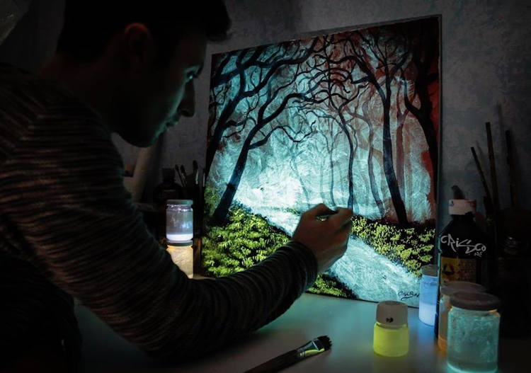 7 glow painting idea by cristoforo