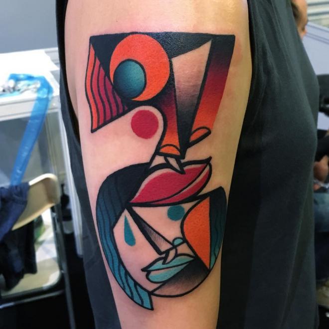 picasso cubism tattoo art