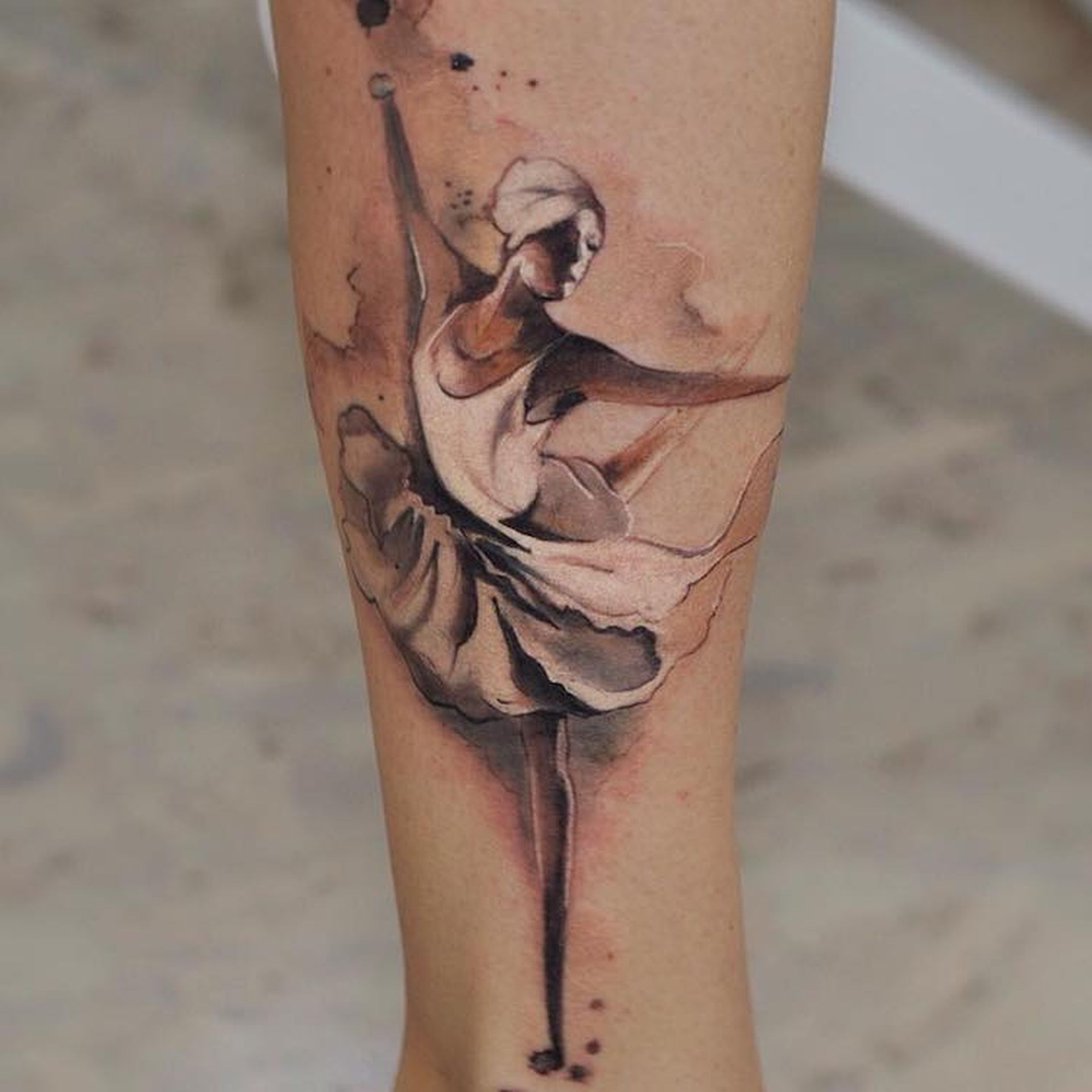 9 watercolor styled tattoo art by aleksandra