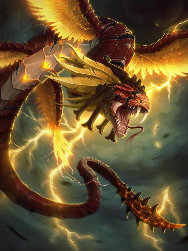 kukulkan typhoon digital art work